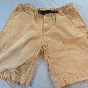 Gramicci Mens Vtg Cotton Belted Climbing Shorts Sz XL Tan